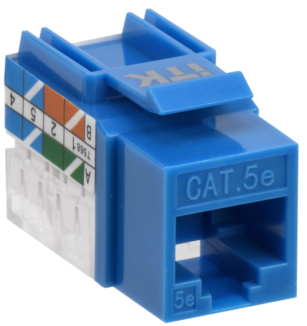 Модуль Keystone Jack кат. 5E UTP 110 IDC 90 град. ITK CS1-1C5EU-11 Модуль Keystone Jack кат. 5E UTP 110 IDC 90 град. ITK CS1-1C5EU-11