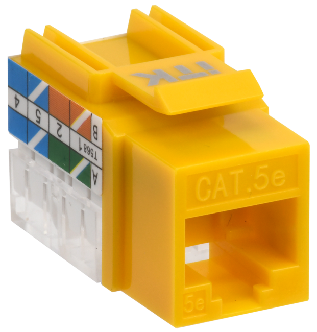 Модуль Keystone Jack кат. 5E UTP 110 IDC 90 град. ITK CS1-1C5EU-11 Модуль Keystone Jack кат. 5E UTP 110 IDC 90 град. ITK CS1-1C5EU-11