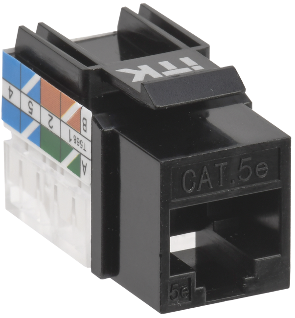 Модуль Keystone Jack кат. 5E UTP 110 IDC 90 град. ITK CS1-1C5EU-11 Модуль Keystone Jack кат. 5E UTP 110 IDC 90 град. ITK CS1-1C5EU-11