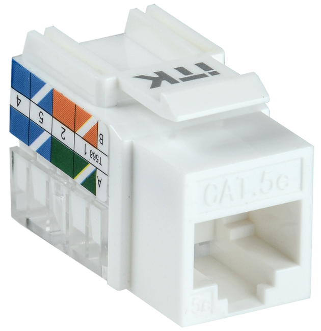 Модуль Keystone Jack кат. 5E UTP 110 IDC 90 град. ITK CS1-1C5EU-11 Модуль Keystone Jack кат. 5E UTP 110 IDC 90 град. ITK CS1-1C5EU-11