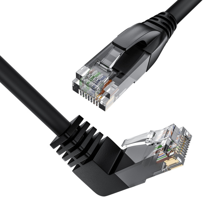 GCR Патч-корд прямой 2.0m UTP кат.5e, черный, верхний угол, литой, ethernet high speed, RJ45, T568B, GCR-53200 Greenconnect RJ45(m) - RJ45(m) Cat. 5e 2м чёрный GCR Патч-корд прямой 2.0m UTP кат.5e, черный, верхний угол, литой, ethernet high speed, RJ45, T568B, GCR-53200 Greenconnect RJ45(m) - RJ45(m) Cat. 5e 2м чёрный