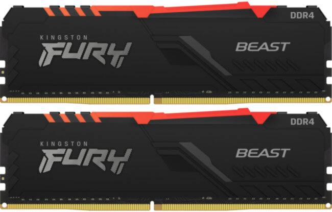 Память оперативная Kingston FURY Beast RGB KF437C19BB1AK2/32