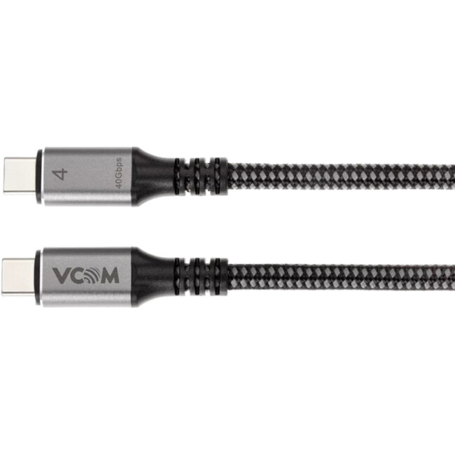 Кабель Thuderbolt4 M--TypeCM, 5K@60Hz, 40GBps, PD 100W, 5A, VCOM, 1.2м <CU540M-1.2M> VCOM CU540M-1.2M Кабель Thuderbolt4 M--TypeCM, 5K@60Hz, 40GBps, PD 100W, 5A, VCOM, 1.2м <CU540M-1.2M> VCOM CU540M-1.2M