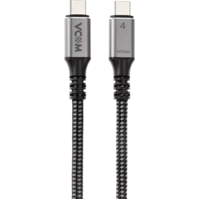 Кабель Thuderbolt4 M--TypeCM, 5K@60Hz, 40GBps, PD 100W, 5A, VCOM, 1.2м <CU540M-1.2M> VCOM CU540M-1.2M Кабель Thuderbolt4 M--TypeCM, 5K@60Hz, 40GBps, PD 100W, 5A, VCOM, 1.2м <CU540M-1.2M> VCOM CU540M-1.2M