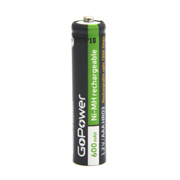 Аккумулятор бытовой GoPower HR03 AAA BL2 NI-MH 600mAh (2/20/320) блистер (2 шт.) Аккумулятор бытовой GoPower HR03 AAA (00-00015315)