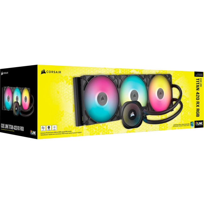 Система жидкостного охлаждения Corsair iCUE LINK TITAN 420 RX RGB Black