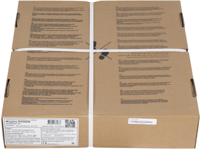 Газовая варочная панель HOMSair HOMSAir HGS433S Газовая варочная панель HOMSair HOMSAir HGS433S