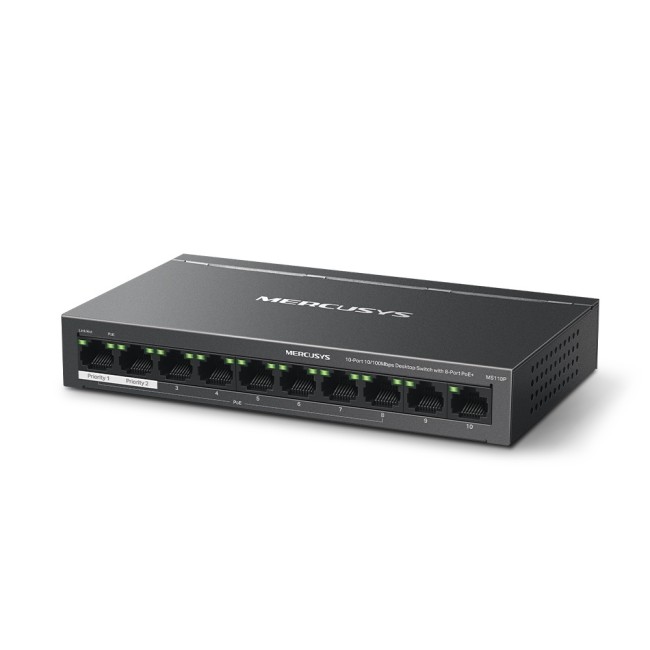 Коммутатор Mercusys MS110P Коммутатор Mercusys MS110P