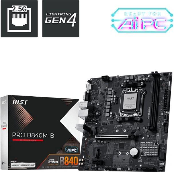 Материнская плата MSI PRO B840M-B Материнская плата MSI PRO B840M-B
