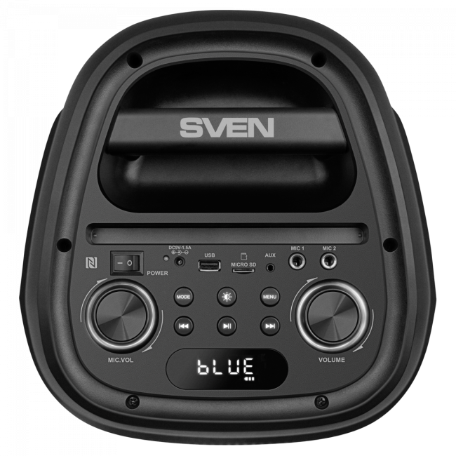 АС SVEN PS-800, черный, акустическая система (100 Вт, TWS, Bluetooth, FM, USB, microSD, LED-дисплей, 4400мА*ч) SVEN PS-800 АС SVEN PS-800, черный, акустическая система (100 Вт, TWS, Bluetooth, FM, USB, microSD, LED-дисплей, 4400мА*ч) SVEN PS-800