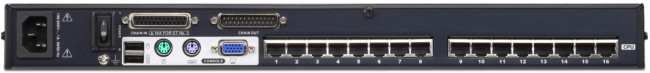 16-портовый КВМ-коммутатор высокой плотности с кабелем Cat 5 ATEN KH1516A 16-портовый КВМ-коммутатор высокой плотности с кабелем Cat 5 ATEN KH1516A