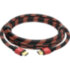 GCR Кабель PROF 3.0m HDMI 2.0, BICOLOR ECO Soft капрон, AL корпус красный, HDR 4:2:2, Ultra HD, 4K 60 fps 60Hz/5K*30Hz, 3D, AUDIO, 18.0 Гбит/с, 28AWG, GCR-54509 Greenconnect GCR-54509