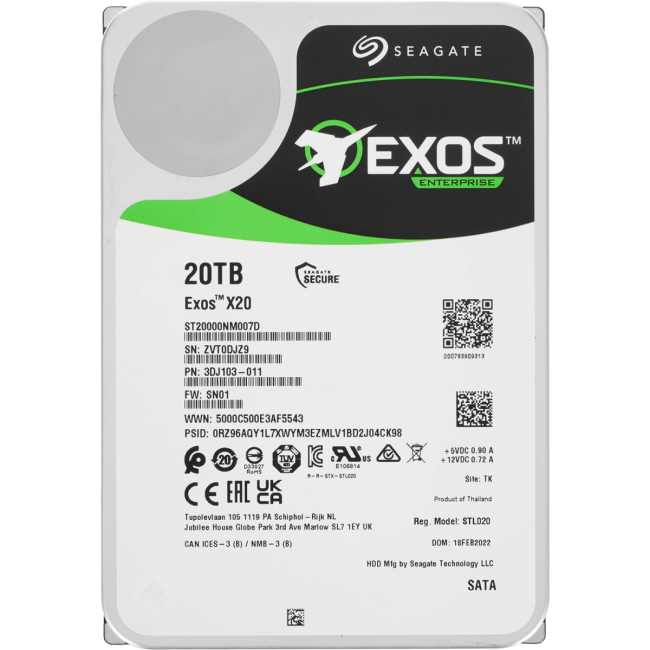 Модуль памяти Seagate ST20000NM007D Модуль памяти Seagate ST20000NM007D