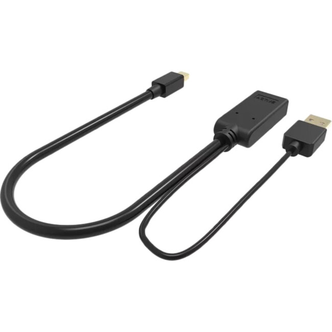 Кабель-переходник HDMI(F) +USB---> miniDP(M) 0.15m  4K*30Hz VCOM<CG497-0.15> VCOM CG497-0.15M Кабель-переходник HDMI(F) +USB---> miniDP(M) 0.15m  4K*30Hz VCOM<CG497-0.15> VCOM CG497-0.15M