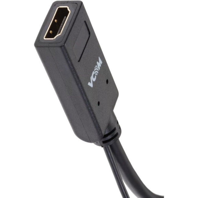Кабель-переходник HDMI(F) +USB---> miniDP(M) 0.15m  4K*30Hz VCOM<CG497-0.15> VCOM CG497-0.15M Кабель-переходник HDMI(F) +USB---> miniDP(M) 0.15m  4K*30Hz VCOM<CG497-0.15> VCOM CG497-0.15M