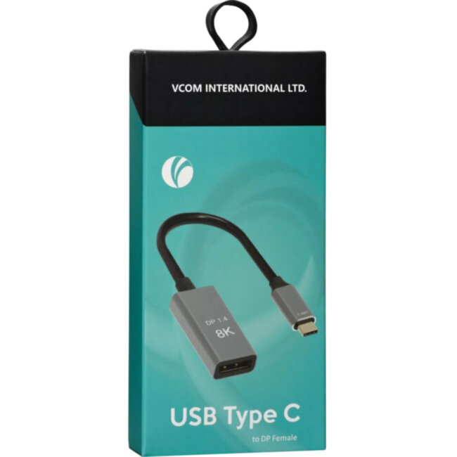 Адаптер USB Type-Cm---->DP(f) 1.4v, 8K@ 60Hz, Alum Shell,VCOM <CU480M> VCOM CU480M Адаптер USB Type-Cm---->DP(f) 1.4v, 8K@ 60Hz, Alum Shell,VCOM <CU480M> VCOM CU480M