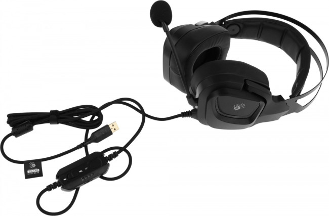 Наушники с микрофоном A4Tech G570 (BLACK+GREY) USB Наушники с микрофоном A4Tech G570 (BLACK+GREY) USB