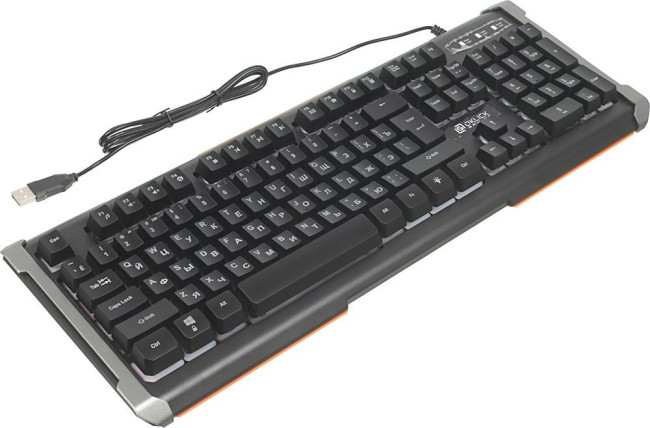 Клавиатура Oklick 717G BLACK DEATH черный/оранжевый USB Multimedia for gamer LED (476395) Oklick 476395 Клавиатура Oklick 717G BLACK DEATH черный/оранжевый USB Multimedia for gamer LED (476395) Oklick 476395