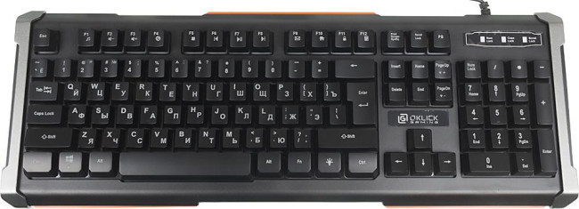Клавиатура Oklick 717G BLACK DEATH черный/оранжевый USB Multimedia for gamer LED (476395) Oklick 476395 Клавиатура Oklick 717G BLACK DEATH черный/оранжевый USB Multimedia for gamer LED (476395) Oklick 476395