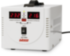 Стабилизатор POWERMAN AVS 1000D, ступенчатый регулятор, цифровые индикаторы уровней напряжения, 1000ВА, 140-260В, максимальный входной ток 7А, 2 евророзетки, IP-20, напольный,  200мм х 150мм х 140мм, 2,3 кг. POWERMAN AVS 1000D