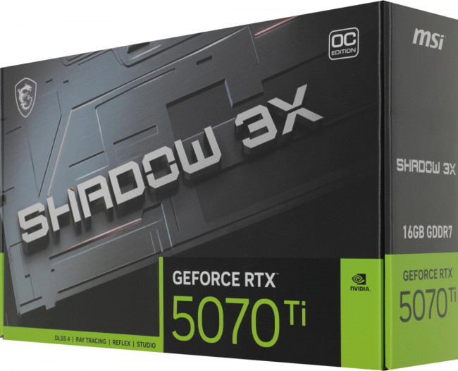 Видеокарта MSI RTX 5070 TI 16G SHADOW 3X OC Видеокарта MSI RTX 5070 TI 16G SHADOW 3X OC