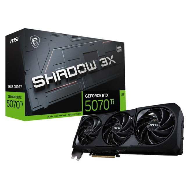 Видеокарта MSI RTX 5070 TI 16G SHADOW 3X OC Видеокарта MSI RTX 5070 TI 16G SHADOW 3X OC