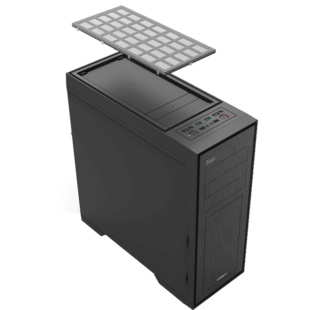 Компьютерный корпус E-ATX, без блока питания GameMax TiTan Silent