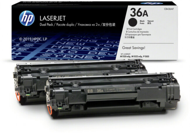 Тонер-картридж набор из 2 шт HP CB436AF Тонер-картридж набор из 2 шт HP CB436AF