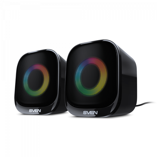 АС SVEN G345, черный, акустическая система 2.0 (10 Вт, RGB, питание USB, Bluetooth) SVEN G345 АС SVEN G345, черный, акустическая система 2.0 (10 Вт, RGB, питание USB, Bluetooth) SVEN G345