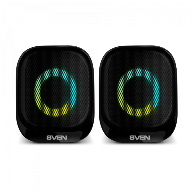 АС SVEN G345, черный, акустическая система 2.0 (10 Вт, RGB, питание USB, Bluetooth) SVEN G345 АС SVEN G345, черный, акустическая система 2.0 (10 Вт, RGB, питание USB, Bluetooth) SVEN G345