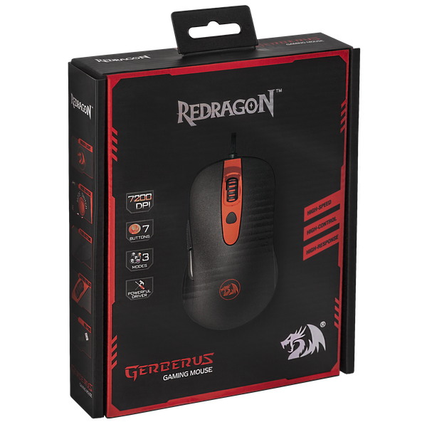 Redragon Проводная игровая мышь Gerderus оптика,7кнопок,7200dpi Redragon Gerderus