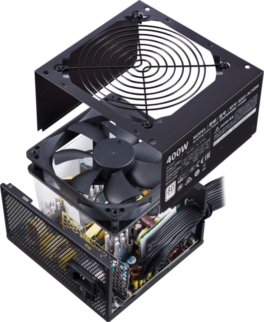 Блок питания 400 Ватт Cooler Master MWE 400W White 230V - V2