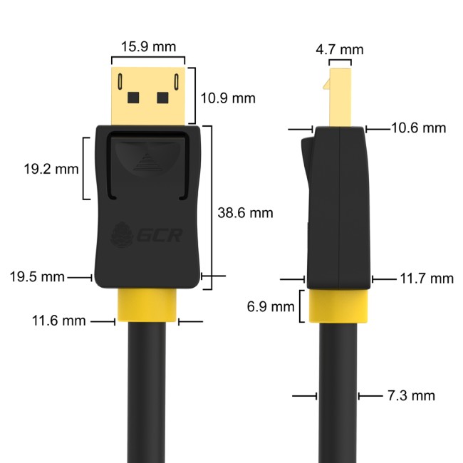 GCR Кабель PROF 1.5m DisplayPort v1.4, 8K 60Hz, 4K 165Hz, черный, ферритовые кольца Greenconnect GCR-53968 GCR Кабель PROF 1.5m DisplayPort v1.4, 8K 60Hz, 4K 165Hz, черный, ферритовые кольца Greenconnect GCR-53968