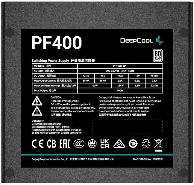 Блок питания Deepcool R-PF400D-HA0B-WDEU Блок питания Deepcool R-PF400D-HA0B-WDEU