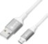 GCR QC Кабель 1.0m MicroUSB, быстрая зарядка, белый нейлон, AL корпус серебро, белый ПВХ, 28/24 AWG, GCR-52468 Кабель Greenconnect 1 м (GCR-52468) GCR QC Кабель 1.0m MicroUSB, быстрая зарядка, белый нейлон, AL корпус серебро, белый ПВХ, 28/24 AWG, GCR-52468 Кабель Greenconnect 1 м (GCR-52468)