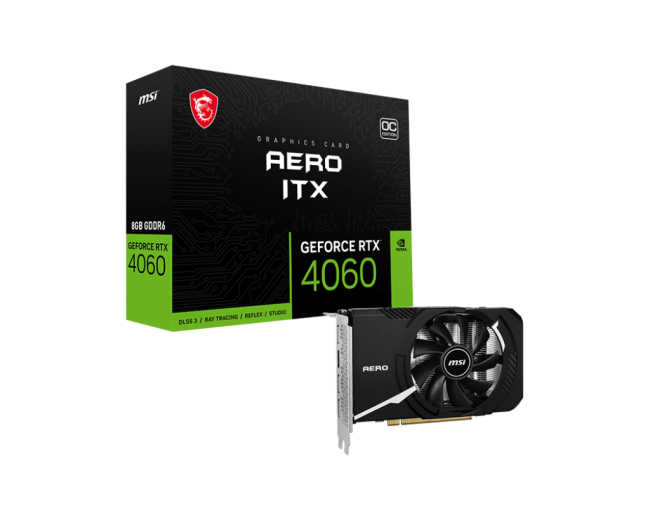 Видеокарта MSI GeForce RTX 4060 AERO ITX 8G OC