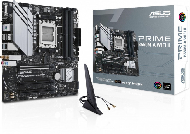 Материнская плата ASUS PRIME B650M-A WIFI II Материнская плата ASUS PRIME B650M-A WIFI II