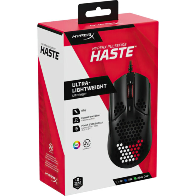 Манипулятор игровой мышь HyperX Haste HMSH1-A-BK/G (4P5P9AA)