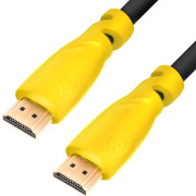 GCR Кабель 3.0m HDMI версия 1.4, черный, желтые коннекторы, OD7.3mm, 30/30 AWG, позолоченные контакты, Ethernet 10.2 Гбит/с, 3D, 4K GCR-HM340-3.0m, экран Greenconnect GCR-HM340-3.0m GCR Кабель 3.0m HDMI версия 1.4, черный, желтые коннекторы, OD7.3mm, 30/30 AWG, позолоченные контакты, Ethernet 10.2 Гбит/с, 3D, 4K GCR-HM340-3.0m, экран Greenconnect GCR-HM340-3.0m