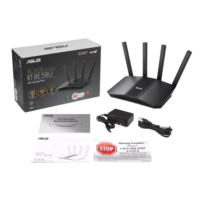 Маршрутизатор ASUS RT-BE58U ASUS RT-BE58U (90IG0A70-MO9C00)