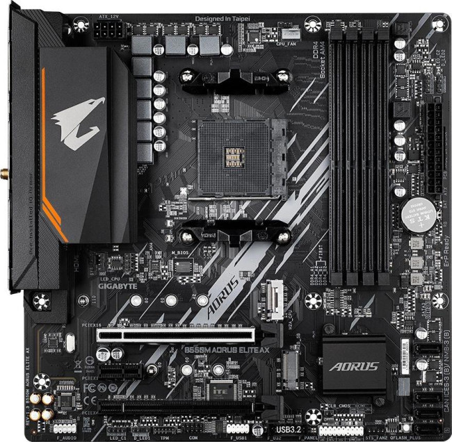 Материнская плата Gigabyte B550M AORUS ELITE AX Материнская плата Gigabyte B550M AORUS ELITE AX