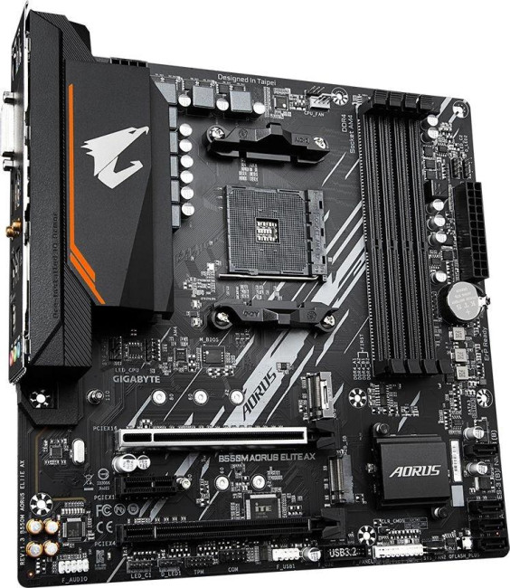 Материнская плата Gigabyte B550M AORUS ELITE AX Материнская плата Gigabyte B550M AORUS ELITE AX