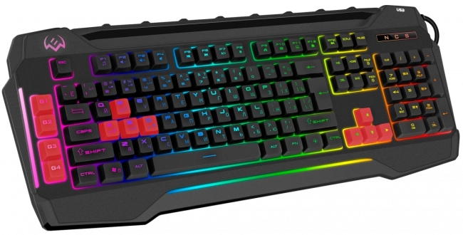 Игровая клавиатура SVEN KB-G8800 (109 кл, макросы, RGB-подсветка, звук. индикация, USB-порт) Sven  KB-G8800