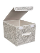Короб для хранения Короб для хранения Grey Flower 30х40x25 Короб для хранения Короб для хранения Grey Flower 30х40x25
