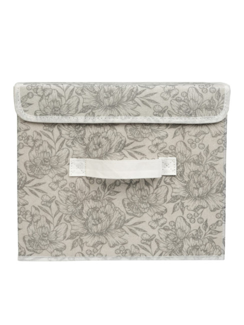 Короб для хранения Короб для хранения Grey Flower 30х40x25 Короб для хранения Короб для хранения Grey Flower 30х40x25