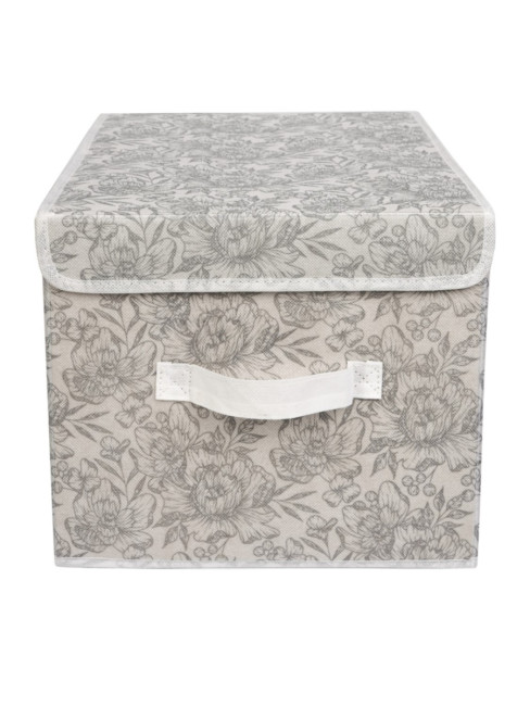 Короб для хранения Короб для хранения Grey Flower 30х40x25 Короб для хранения Короб для хранения Grey Flower 30х40x25