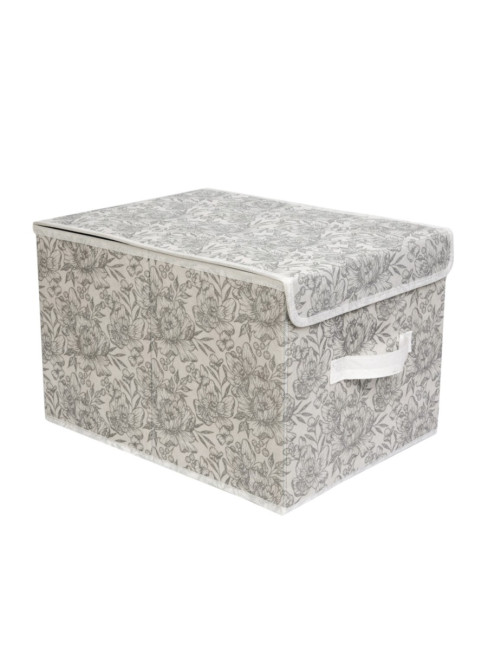 Короб для хранения Короб для хранения Grey Flower 30х40x25 Короб для хранения Короб для хранения Grey Flower 30х40x25