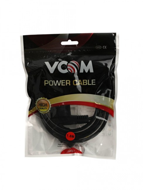 Кабель компьютер --> розетка 220V ( угловая Евровилка) <VDE> 3G*0,5mm2 VCOM <CE021-CU0.5-1.8> , 1.8м VCOM CE021-CU0.5-1.8M
