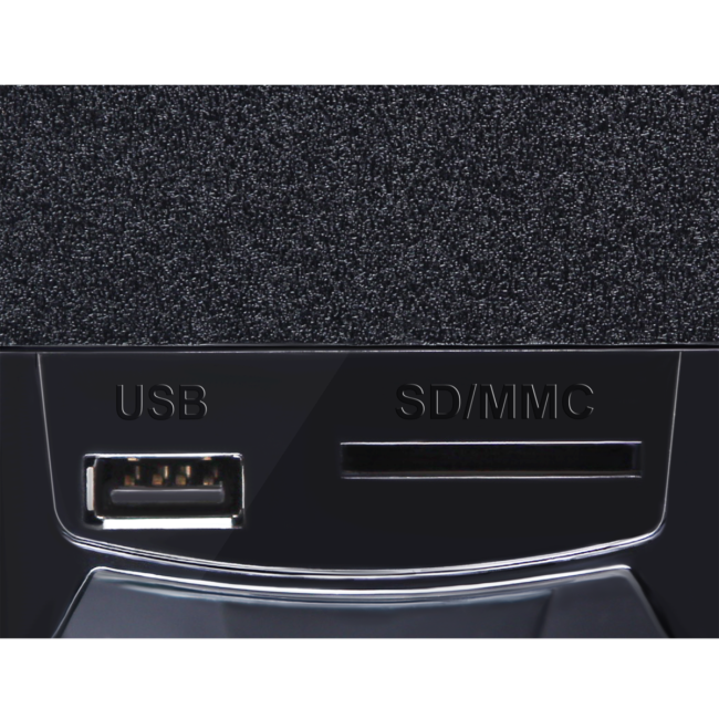 SVEN MS-2070, чёрный, акустическая система 2.1, мощность (RMS):30Вт + 2x15 Вт, FM-тюнер, USB/SD, дисплей, пульт ДУ, Bluetooth Sven SV-018030 SVEN MS-2070, чёрный, акустическая система 2.1, мощность (RMS):30Вт + 2x15 Вт, FM-тюнер, USB/SD, дисплей, пульт ДУ, Bluetooth Sven SV-018030