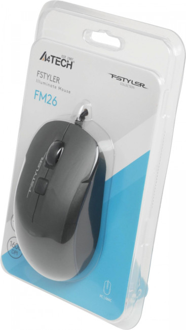 Мышь A4Tech FM26 USB (SMOKY GREY) Мышь A4Tech FM26 USB (SMOKY GREY)